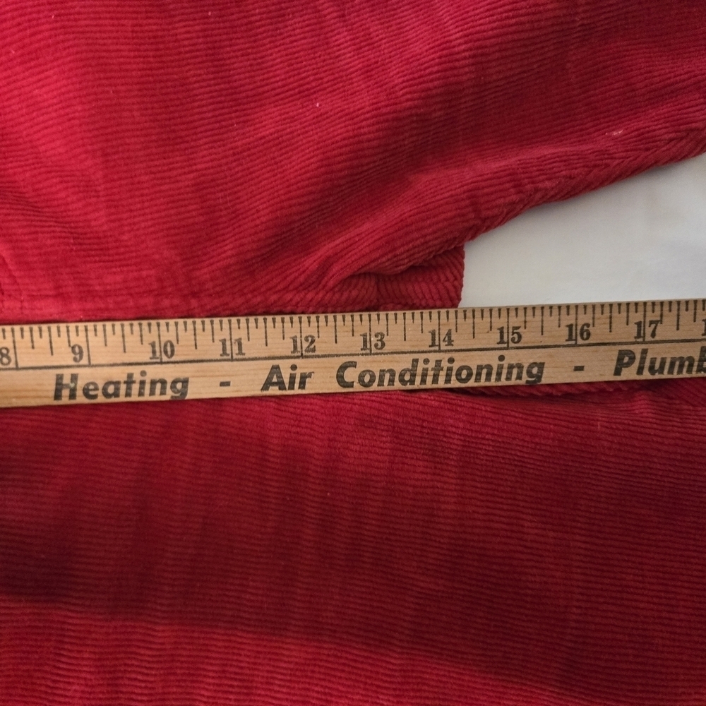 VTG Bill Blass W16 Strech Red Corduroy Pants - Picture 6 of 8